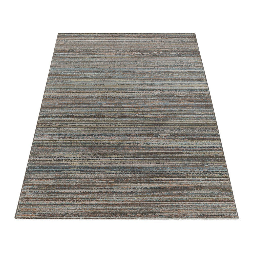 Modern Kurzflor Designer Teppich Linien design gemischte Farben