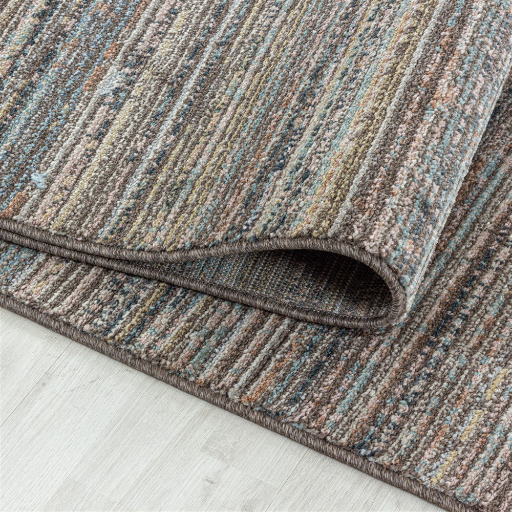 Modern Kurzflor Designer Teppich Linien design gemischte Farben