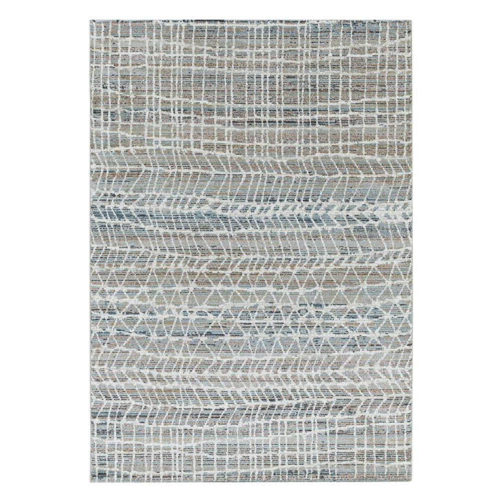 Modern Kurzflor Designer Teppich Linien design Braun Beige