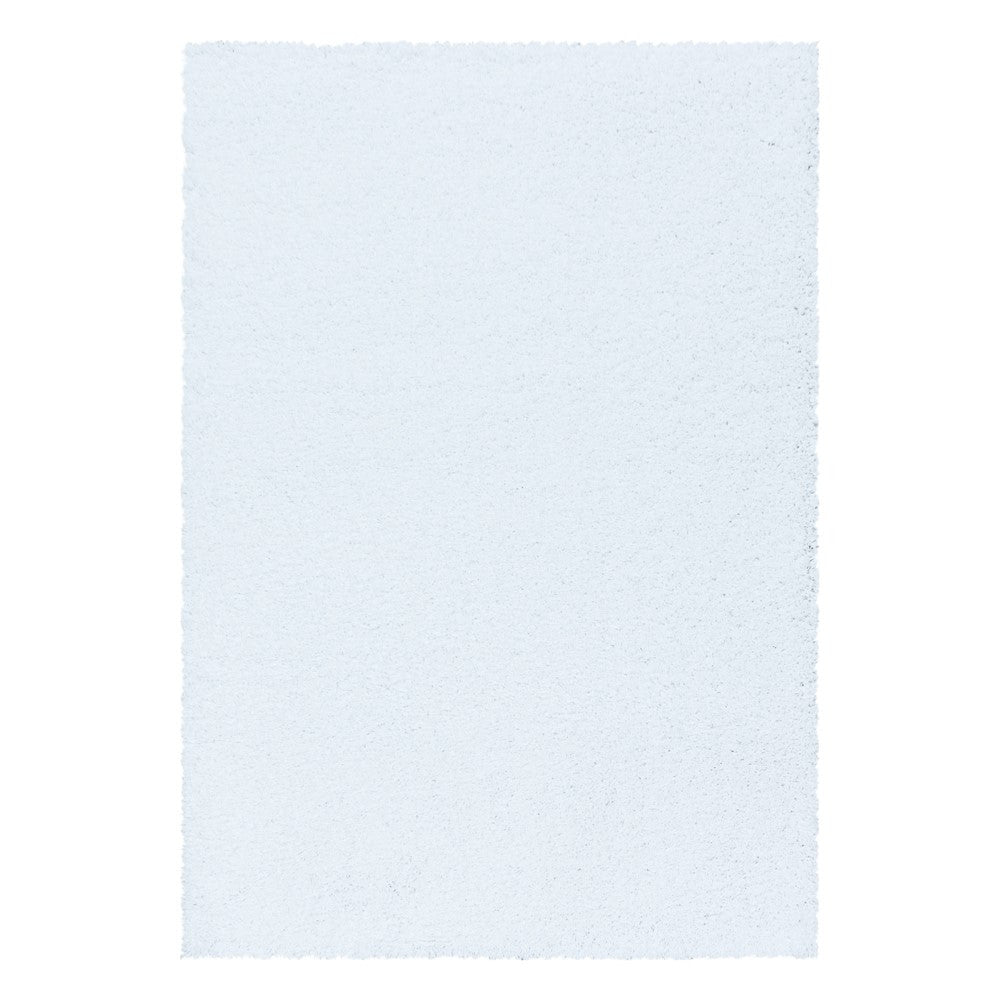 Wohnzimmerteppich Hochflor Shaggy Teppich Schlafzimmer Flor Super Soft Weiss