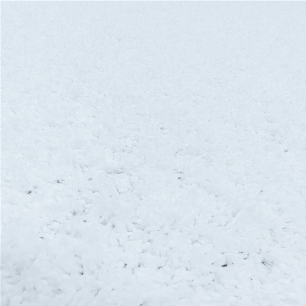 Wohnzimmerteppich Hochflor Shaggy Teppich Schlafzimmer Flor Super Soft Weiss