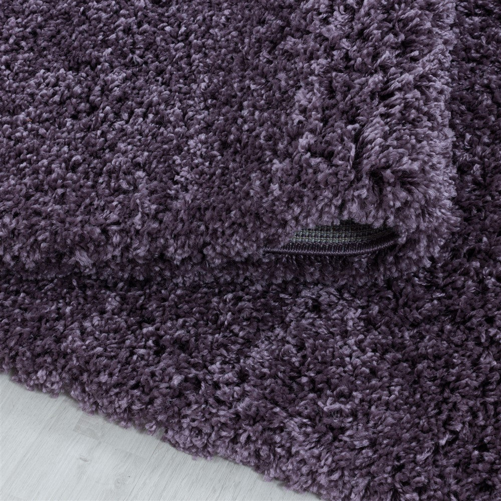 Wohnzimmerteppich Hochflor Shaggy Teppich Schlafzimmer Flor Super Soft Violet