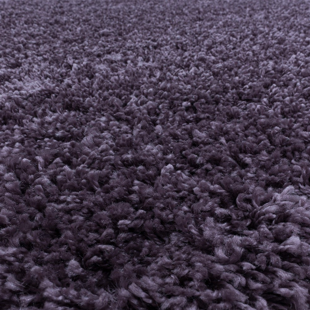 Wohnzimmerteppich Hochflor Shaggy Teppich Schlafzimmer Flor Super Soft Violet