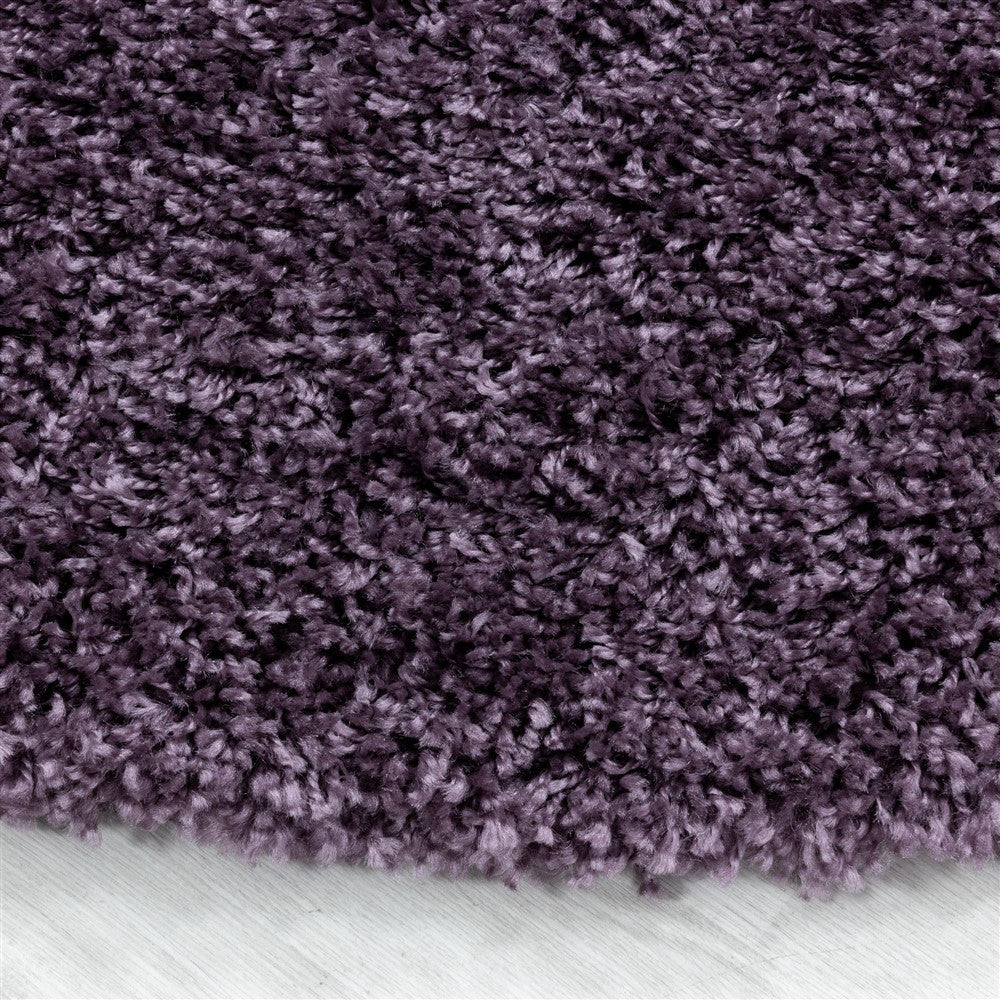 Wohnzimmerteppich Hochflor Shaggy Teppich Schlafzimmer Flor Super Soft Violet