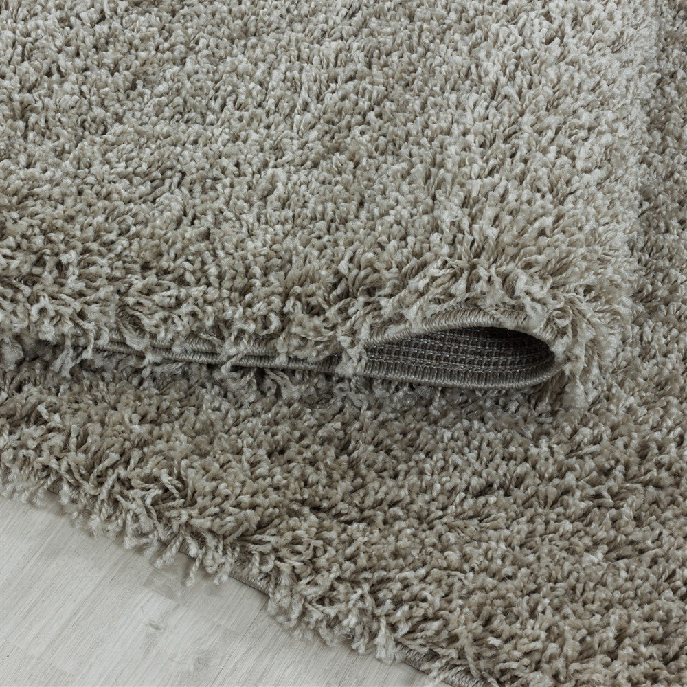 Wohnzimmerteppich Hochflor Shaggy Teppich Schlafzimmer Flor Super Soft Natur