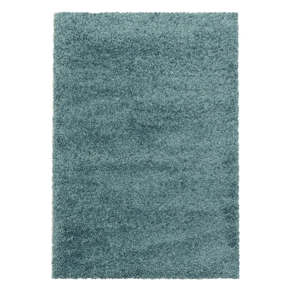 Wohnzimmerteppich Hochflor Shaggy Teppich Schlafzimmer Flor Super Soft Aqua