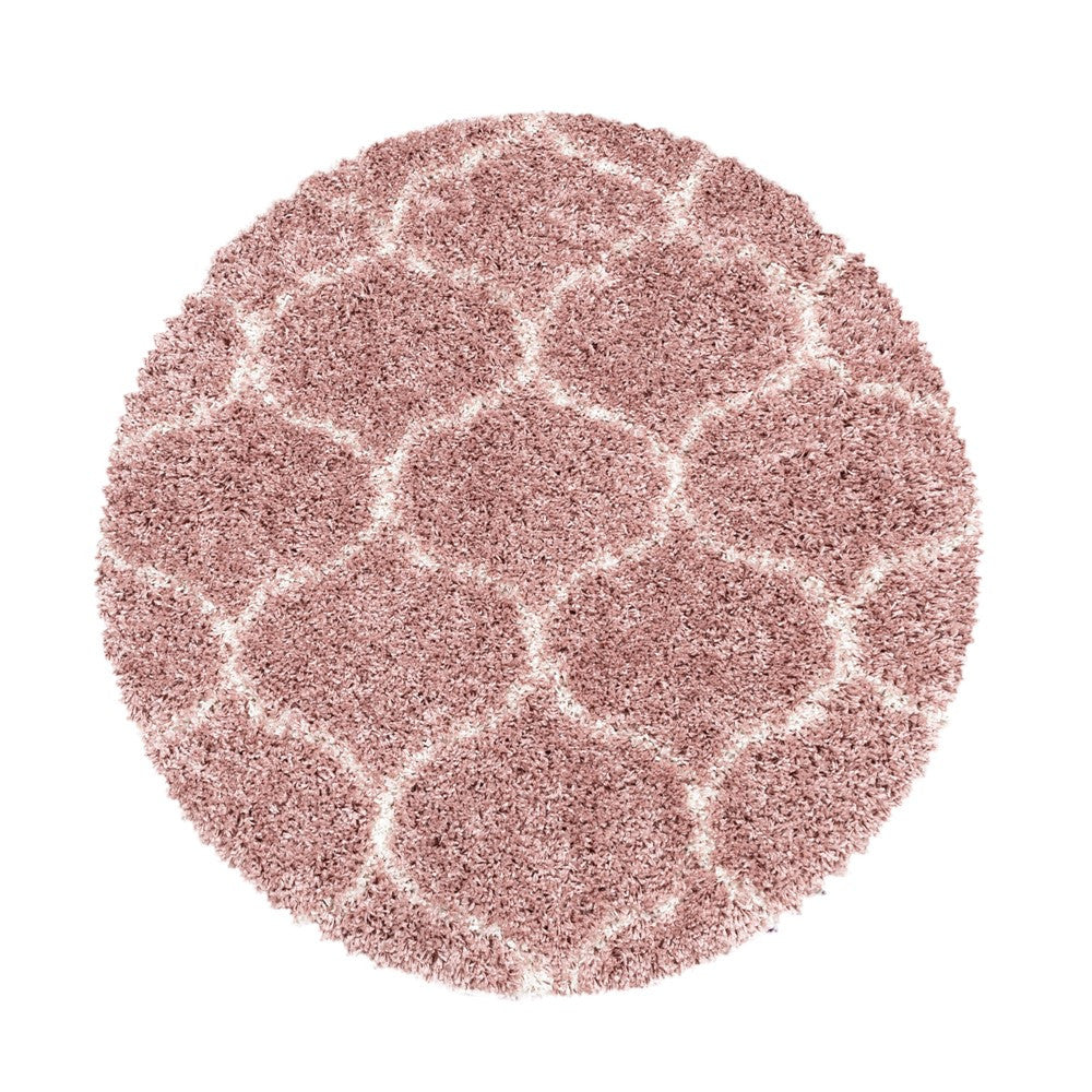 Wohnzimmerteppich Design Hochflor Teppich Muster Kachel Tile Jacquard Rose