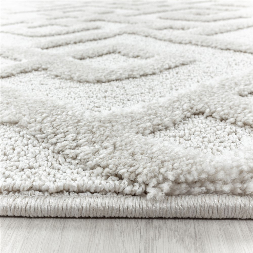 Kurzflor Design Teppich MIA Looped Flor Kreuz Labyrinth Muster