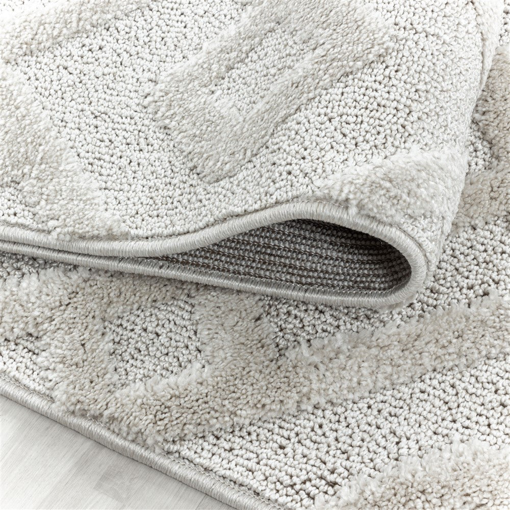 Kurzflor Design Teppich MIA Looped Flor Kreuz Labyrinth Muster