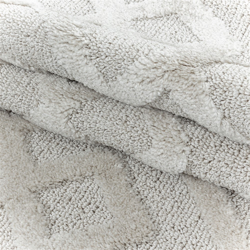 Kurzflor Design Teppich MIA Looped Flor Kreuz Labyrinth Muster