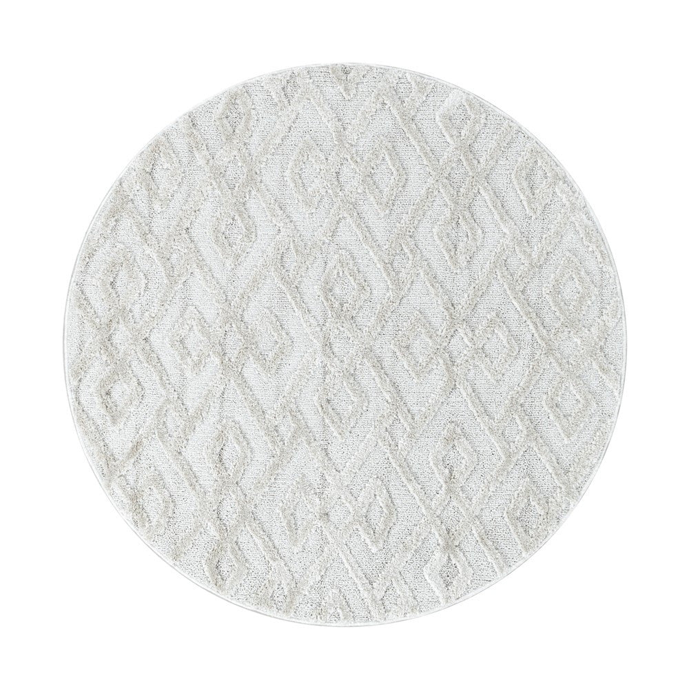 Kurzflor Design Teppich MIA Looped Flor Kreuz Labyrinth Muster