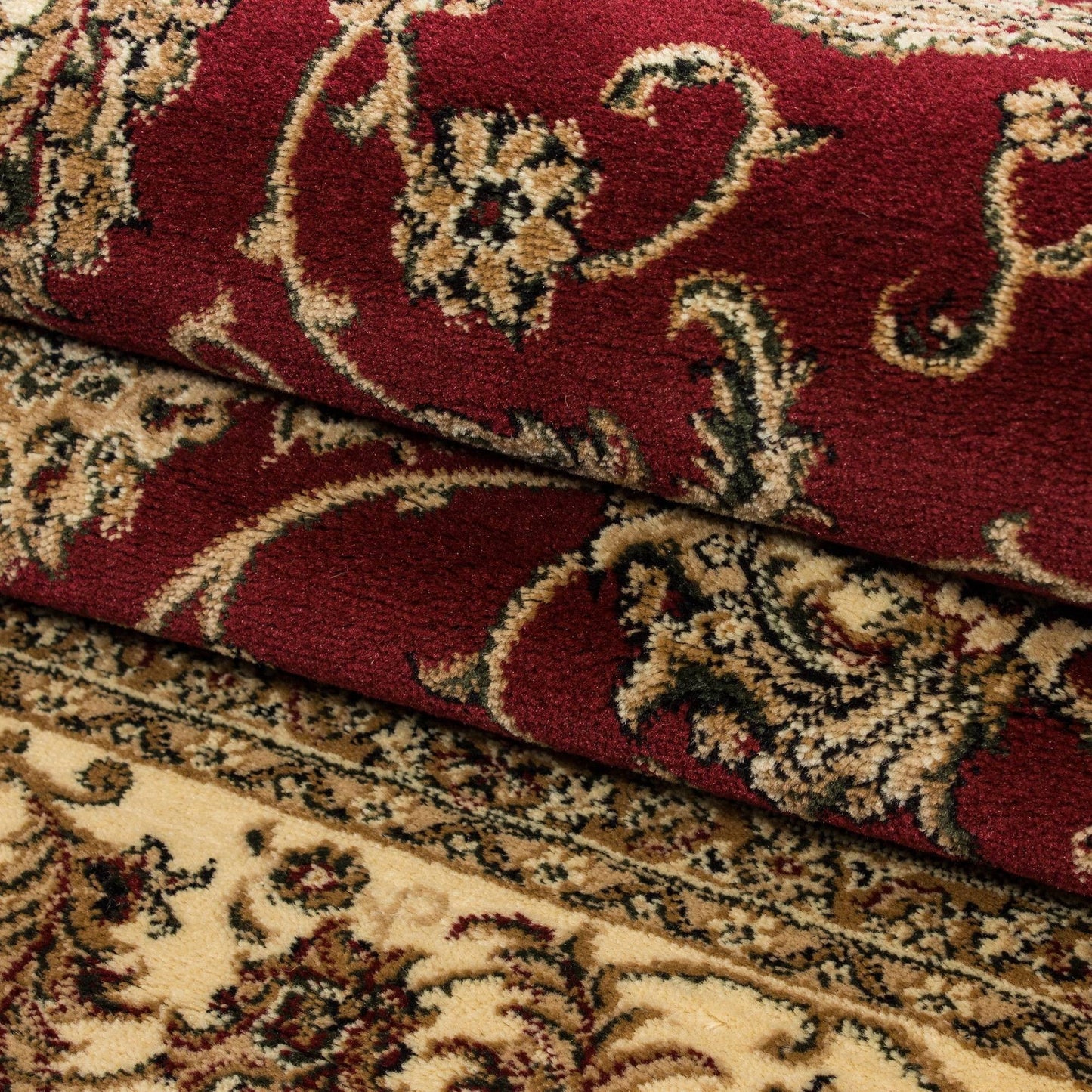 Orientteppich Klassischer Orientalisch Traditional Webteppich Rot Beige