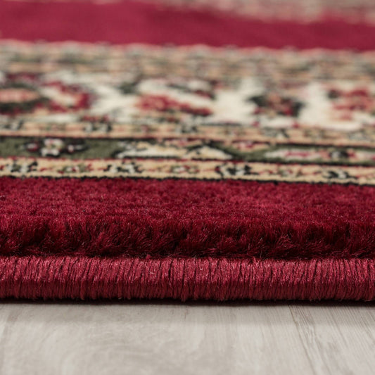 Orientteppich Klassischer Orientalisch Traditional Webteppich Schwarz Rot Beige
