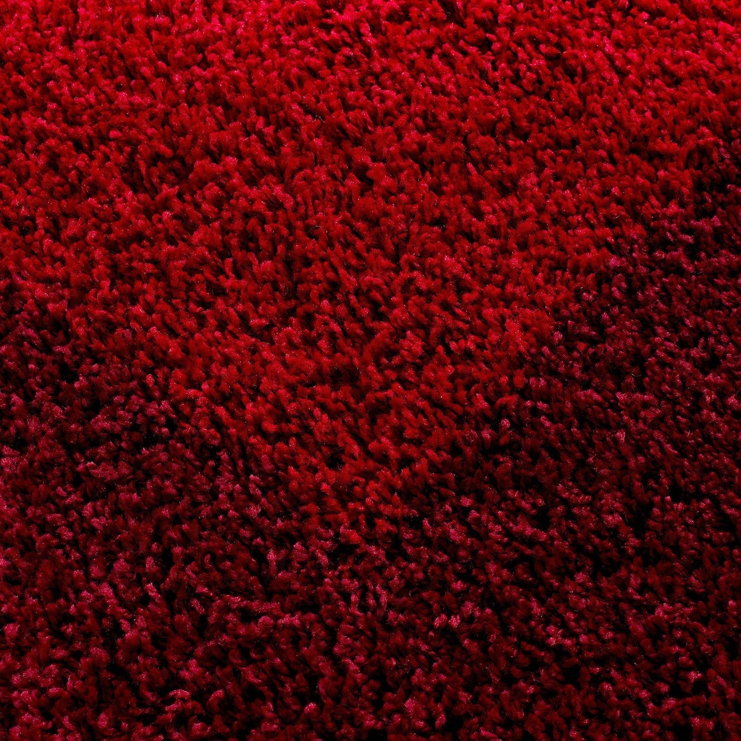 Hochflor Langflor Wohnzimmer Shaggy Teppich 2 Farbig Rot und Bordeaux