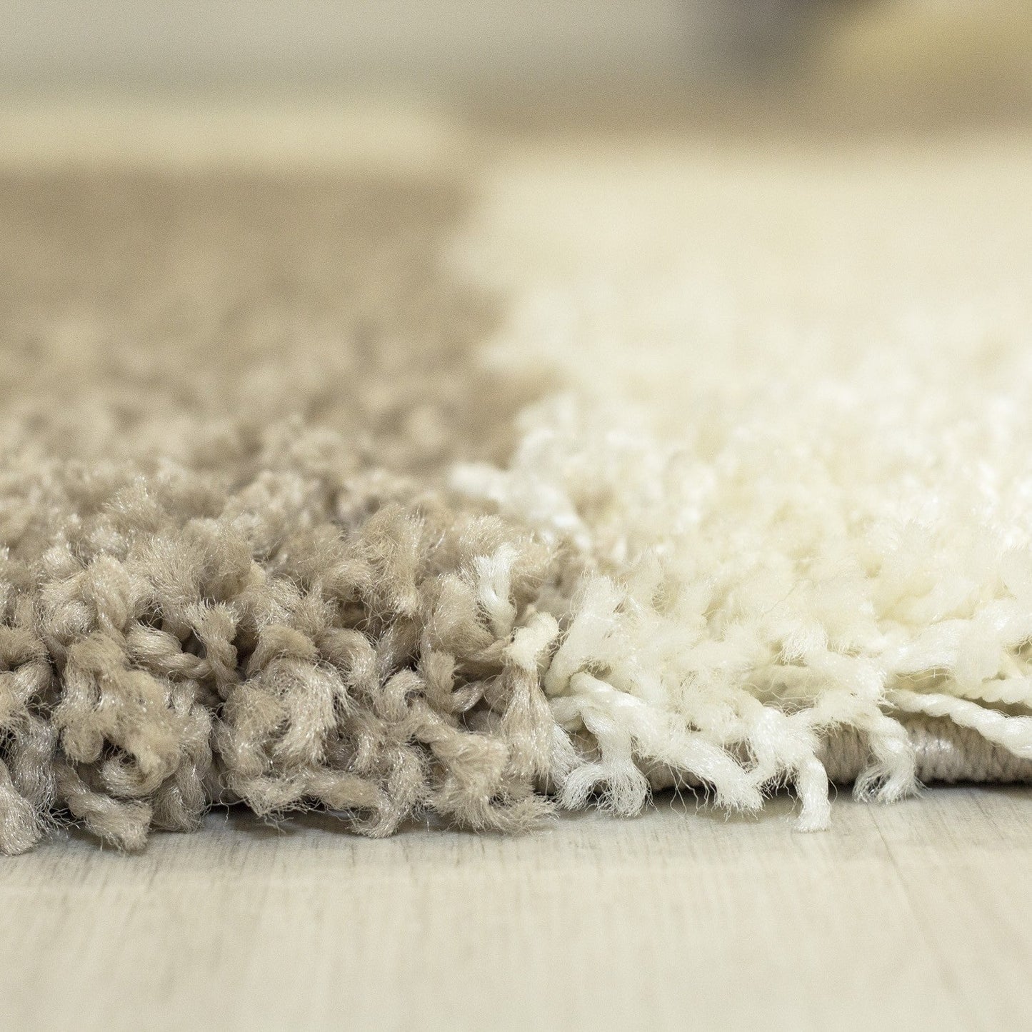 Hochflor Langflor Wohnzimmer GALA Shaggy Teppich Florhöhe 3cm Beige-Creme