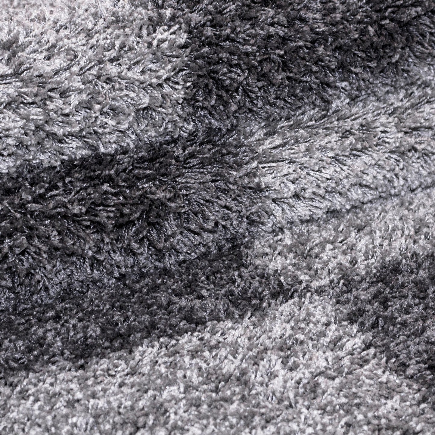 Hochflor Langflor Wohnzimmer GALA Shaggy Teppich Florhöhe 3cm Grau-Hellgrau