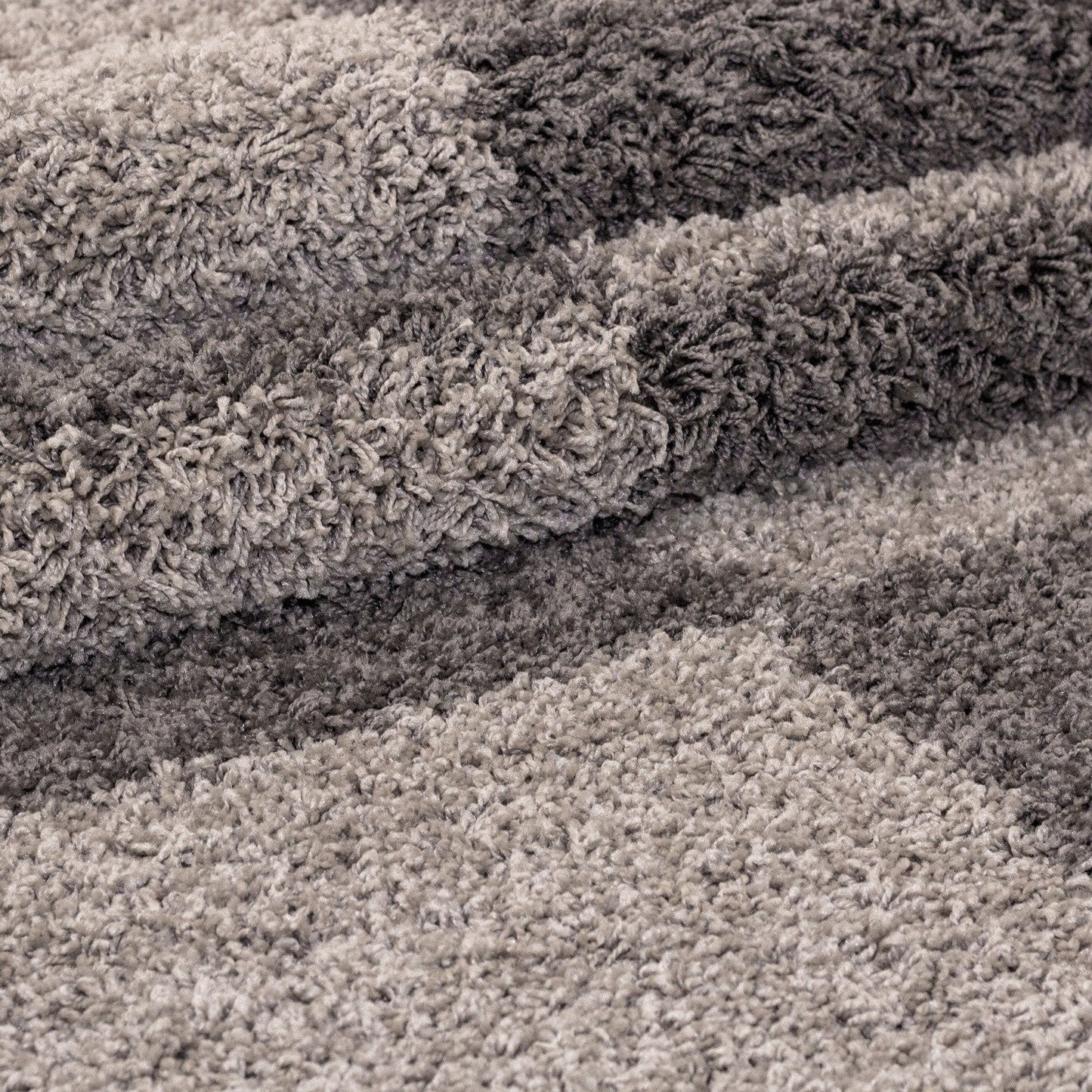 Hochflor Langflor Wohnzimmer günstig Shaggy Teppich Florhöhe 3cm Taupe-Beige