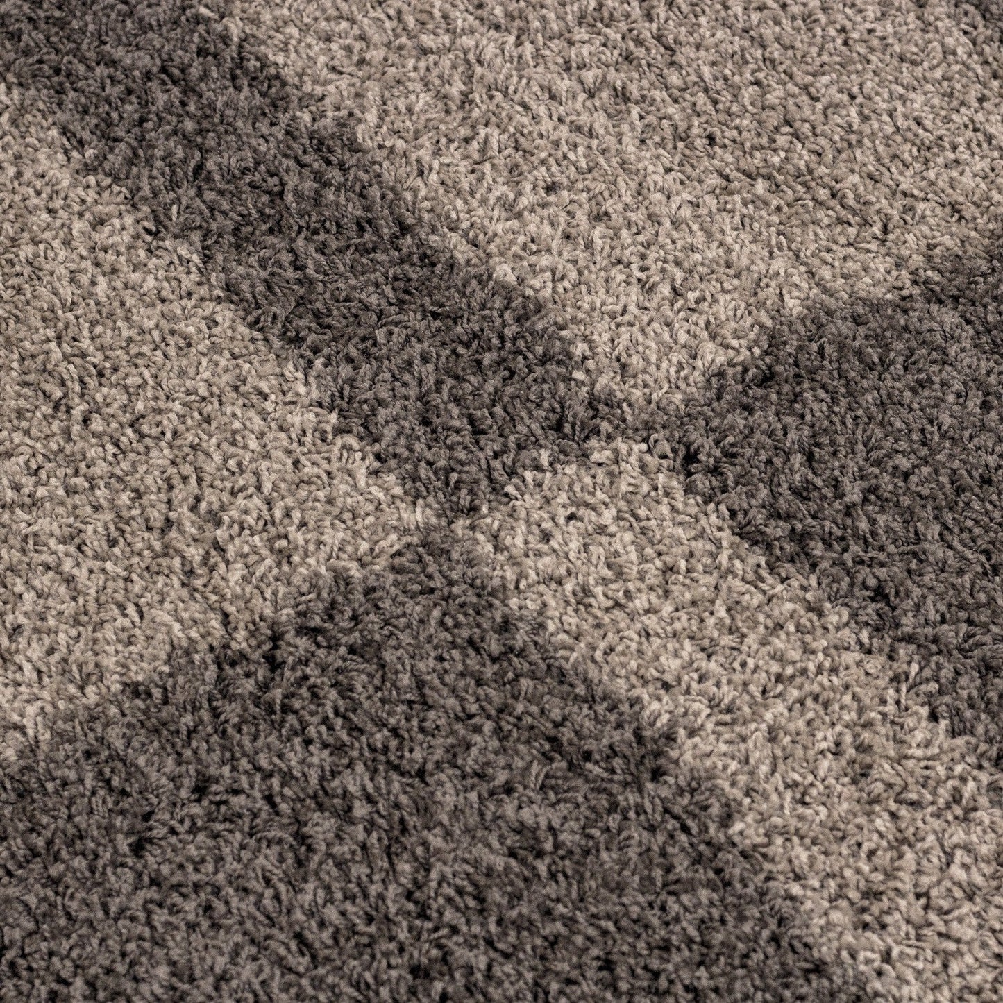 Hochflor Langflor Wohnzimmer günstig Shaggy Teppich Florhöhe 3cm Taupe-Beige