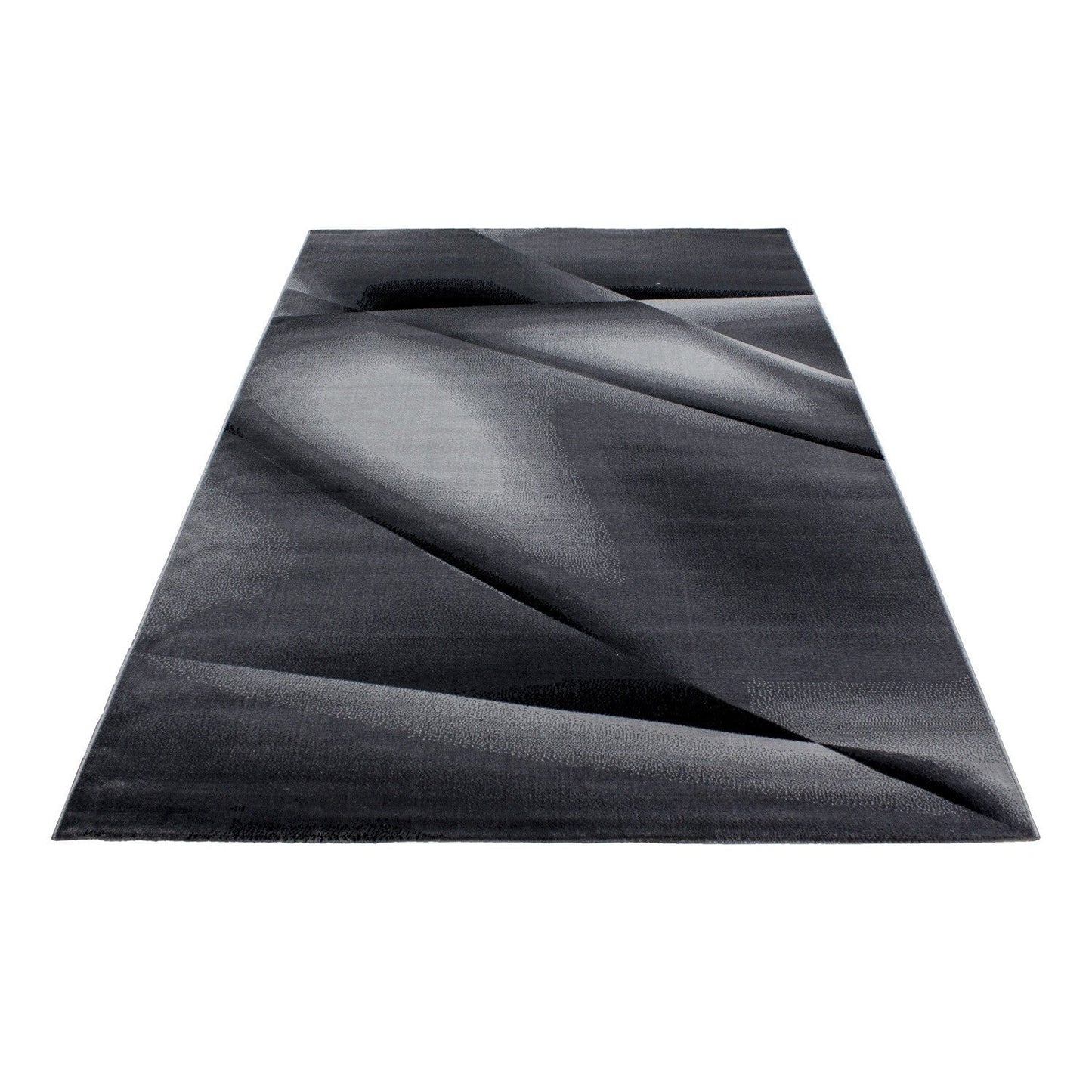 Moderner Designer Wohnzimmer Teppich Miami 6590 Schwarz