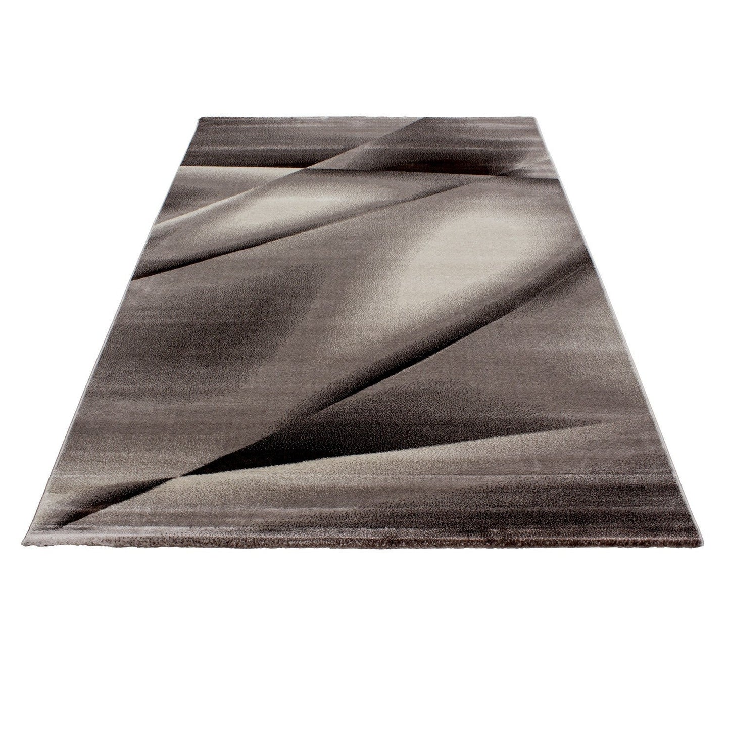 Moderner Designer Wohnzimmer Teppich Miami 6590 Braun