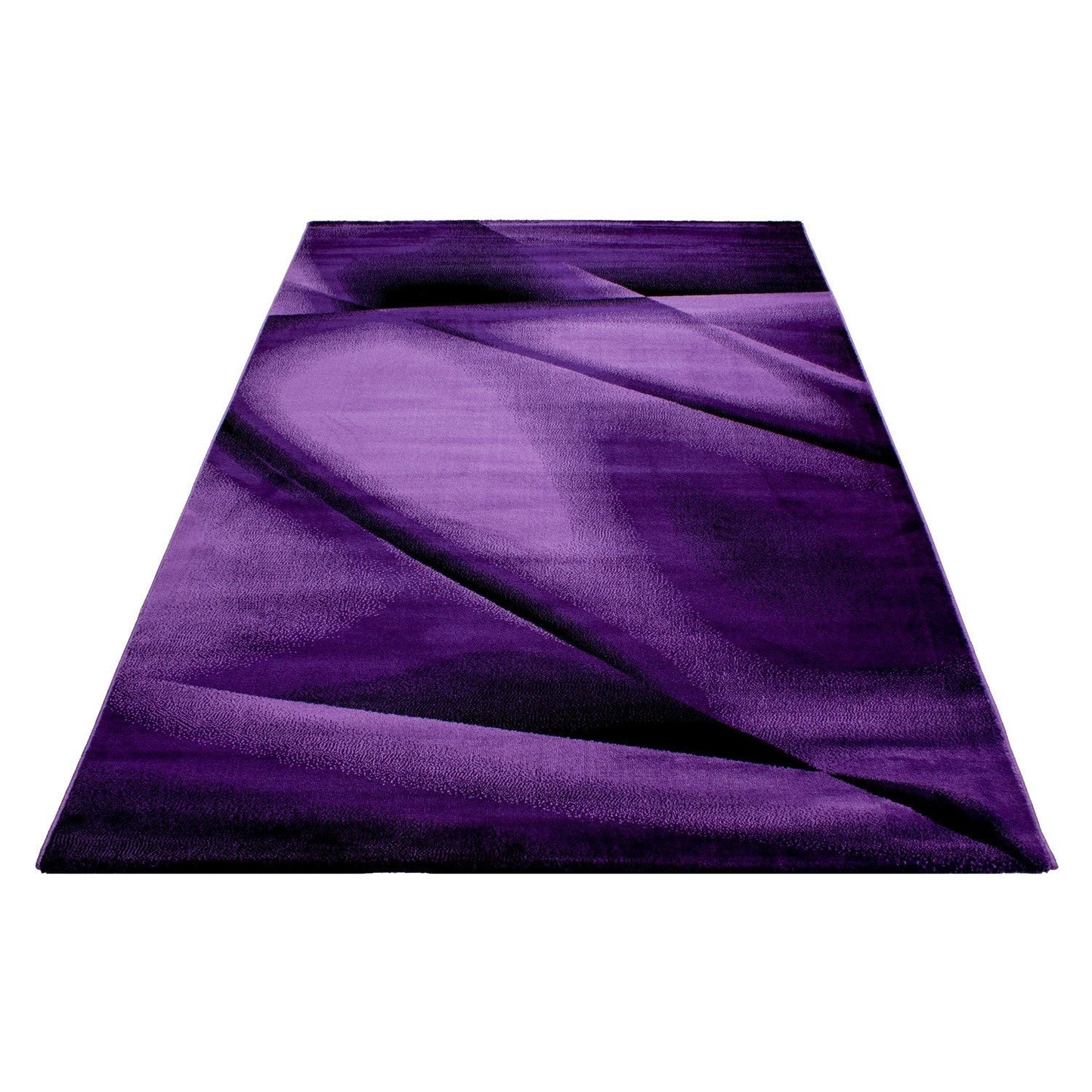 Moderner Designer Wohnzimmer Teppich MIAMI 6590 LILA