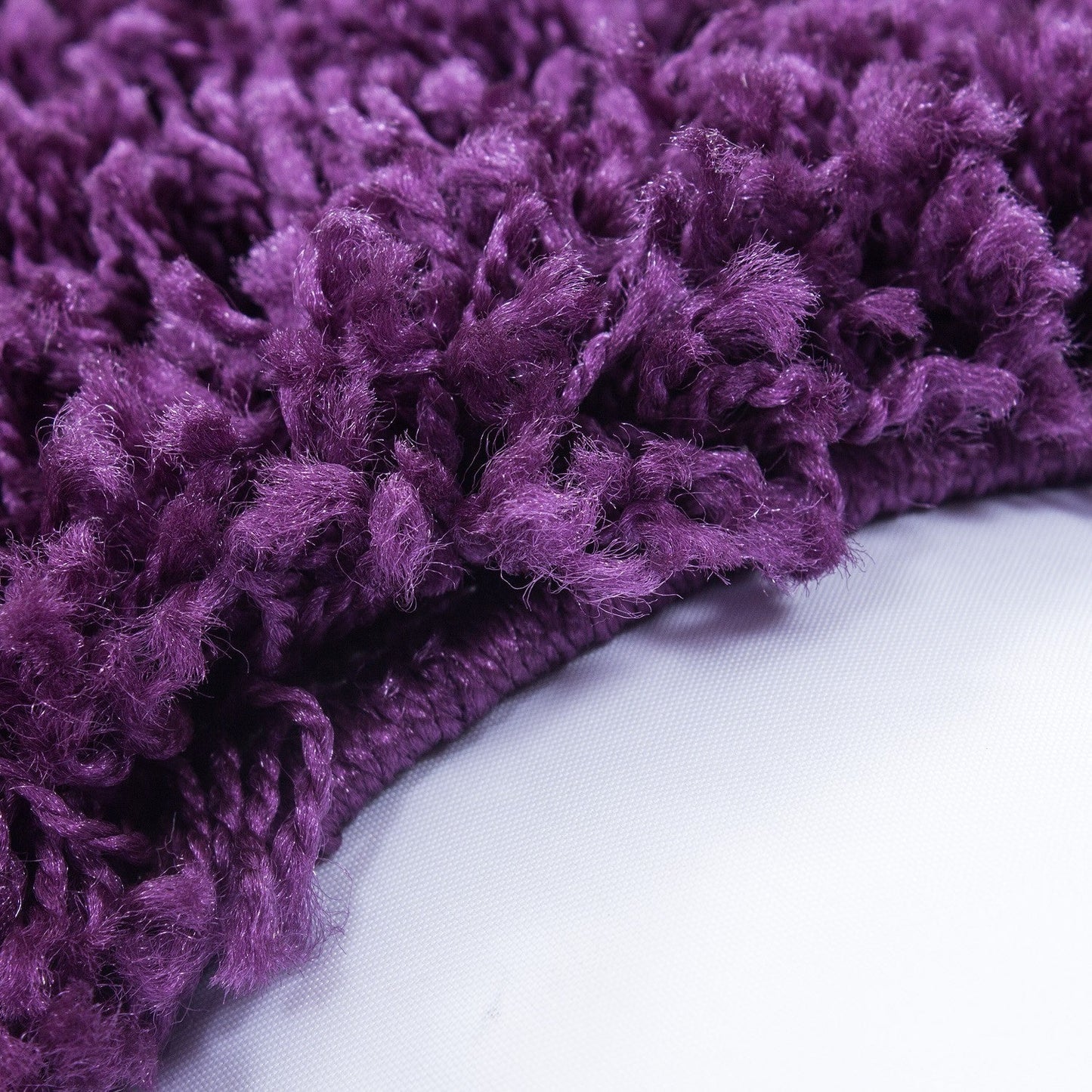 Hochflor Langflor Wohnzimmer DREAM Shaggy Teppich Unifarbe Florhöhe 5cm Lila