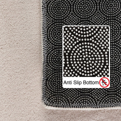 Kurzflorteppiche, Unicolor - Einfarbig, Farbe Creme, Teppich für Wohnzimmer, Rücken aus Anti-rutsch