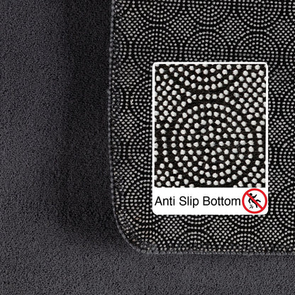 Kurzflorteppiche, Unicolor - Einfarbig, Farbe Grau, Teppich für Wohnzimmer, Rücken aus Anti-rutsch