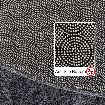 Kurzflorteppiche, Unicolor - Einfarbig, Farbe Grau, Teppich für Wohnzimmer, Rücken aus Anti-rutsch