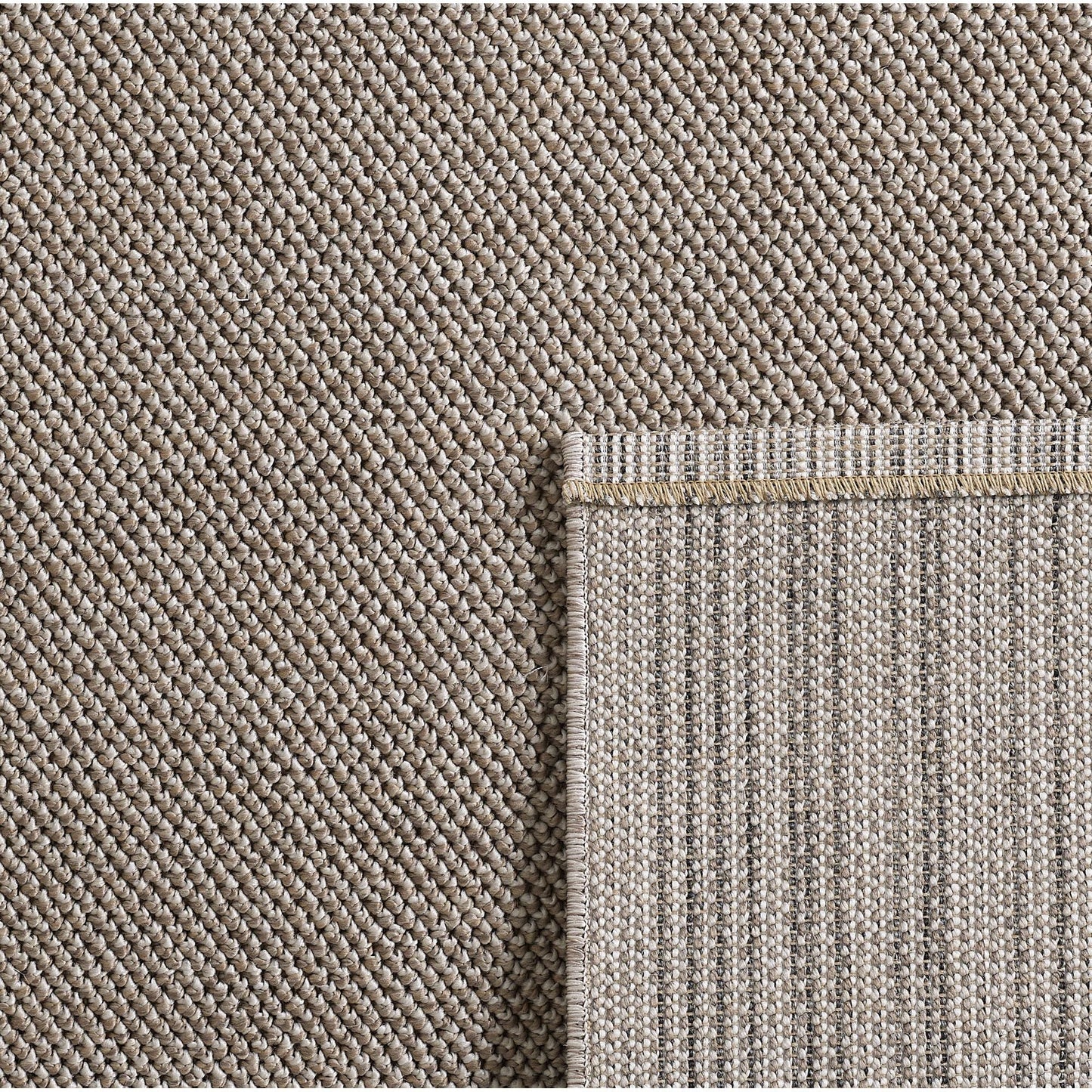 Indoor Teppich, Unicolor- Einfarbig, Farbe Braun, Teppich für Wohnzimmer, Rücken aus Polypropylen