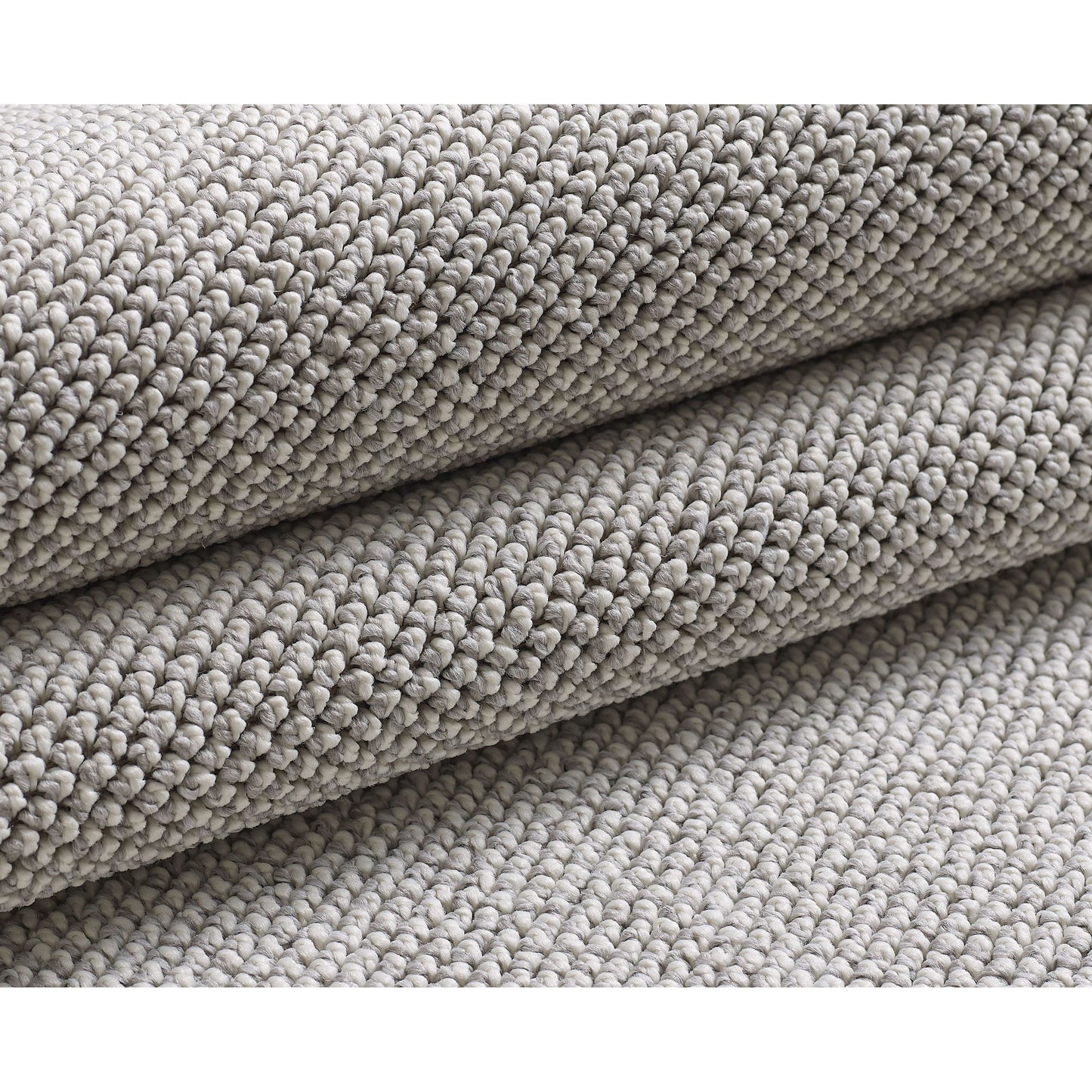 Indoor Teppich, Unicolor- Einfarbig, Farbe Silber, Teppich für Wohnzimmer, Rücken aus Polypropylen