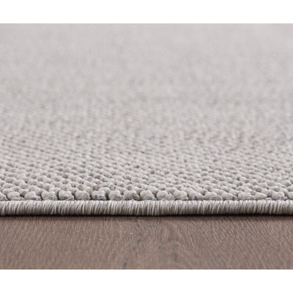 Indoor Teppich, Unicolor- Einfarbig, Farbe Silber, Teppich für Wohnzimmer, Rücken aus Polypropylen