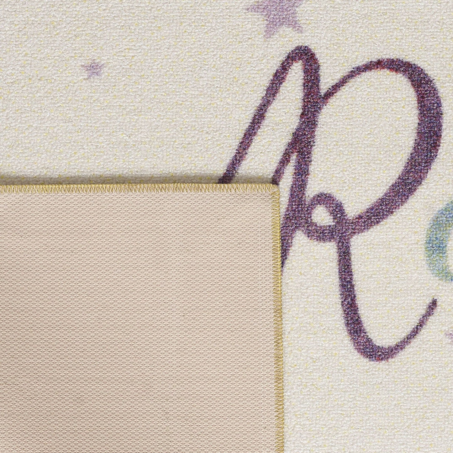 Kinderteppiche, Regenbogen, Farbe Creme, Teppich für Kinderzimmer, Rücken aus Latex