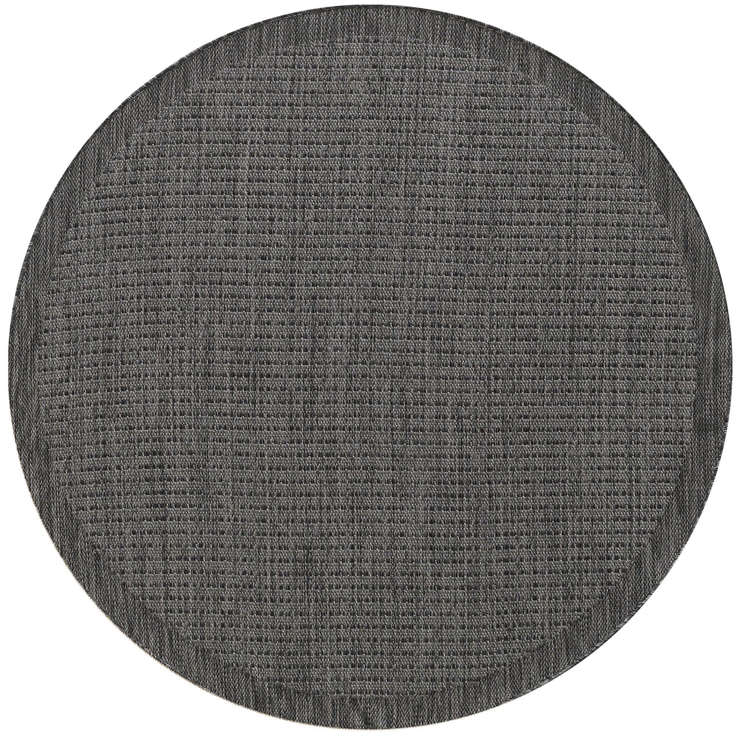 Outdoorteppiche, Unicolor, Farbe Schwarz, Teppich für Terasse-Balkon-Küche, Rücken aus Polypropylen