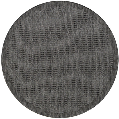 Outdoorteppiche, Unicolor, Farbe Schwarz, Teppich für Terasse-Balkon-Küche, Rücken aus Polypropylen