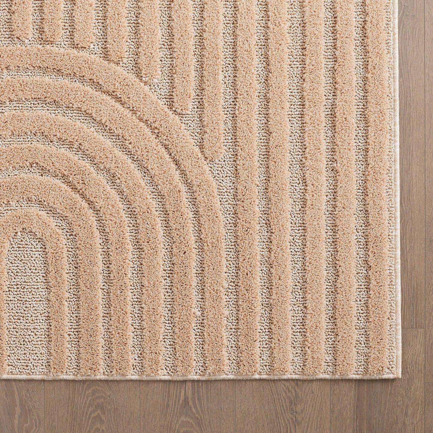 Hochflorteppiche, Skandinavischer Boho, Farbe Rosa, Teppich für Wohnzimmer, Rücken aus Jute