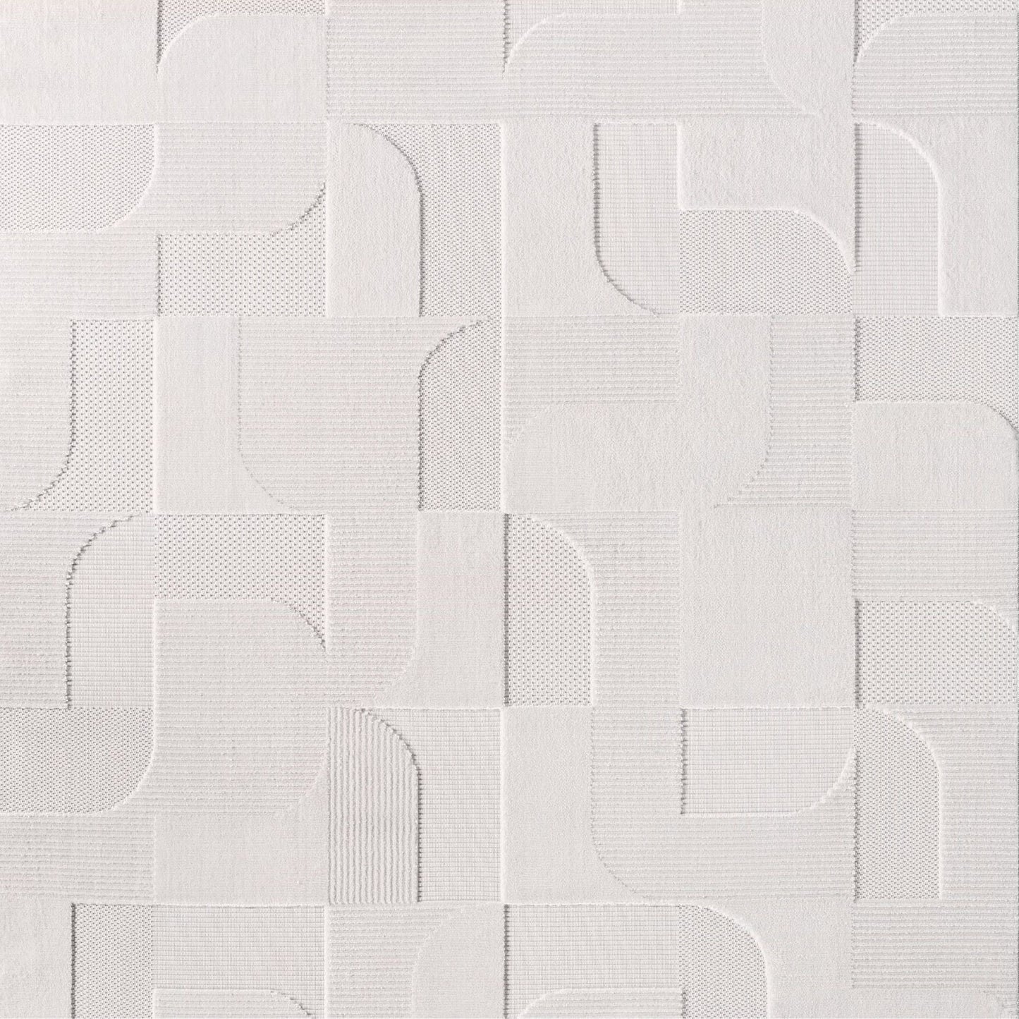 Kurzflor Teppich,3D Design,Farbe Creme,Teppich für Wohnzimmer,Rücken aus fibrilliertes Garn