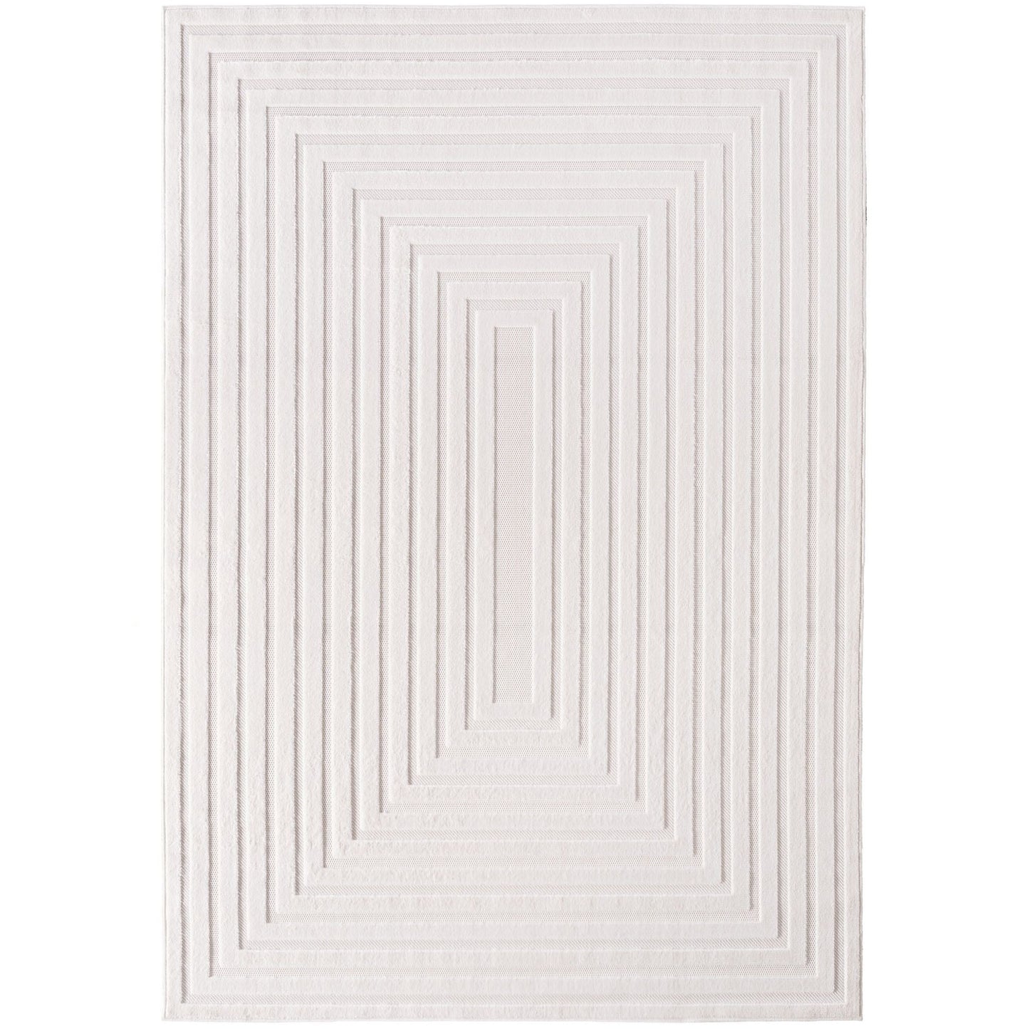 Kurzflor Teppich,3D Design,Farbe Creme,Teppich für Wohnzimmer,Rücken aus fibrilliertes Garn