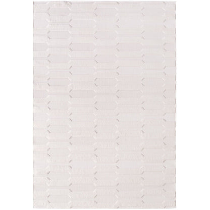 Kurzflor Teppich,3D Design,Farbe Creme,Teppich für Wohnzimmer,Rücken aus fibrilliertes Garn