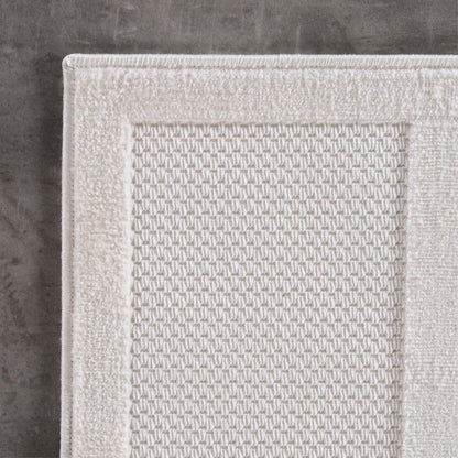 Kurzflor Teppich,3D Design,Farbe Creme,Teppich für Wohnzimmer,Rücken aus fibrilliertes Garn