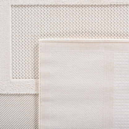 Kurzflor Teppich,3D Design,Farbe Creme,Teppich für Wohnzimmer,Rücken aus fibrilliertes Garn