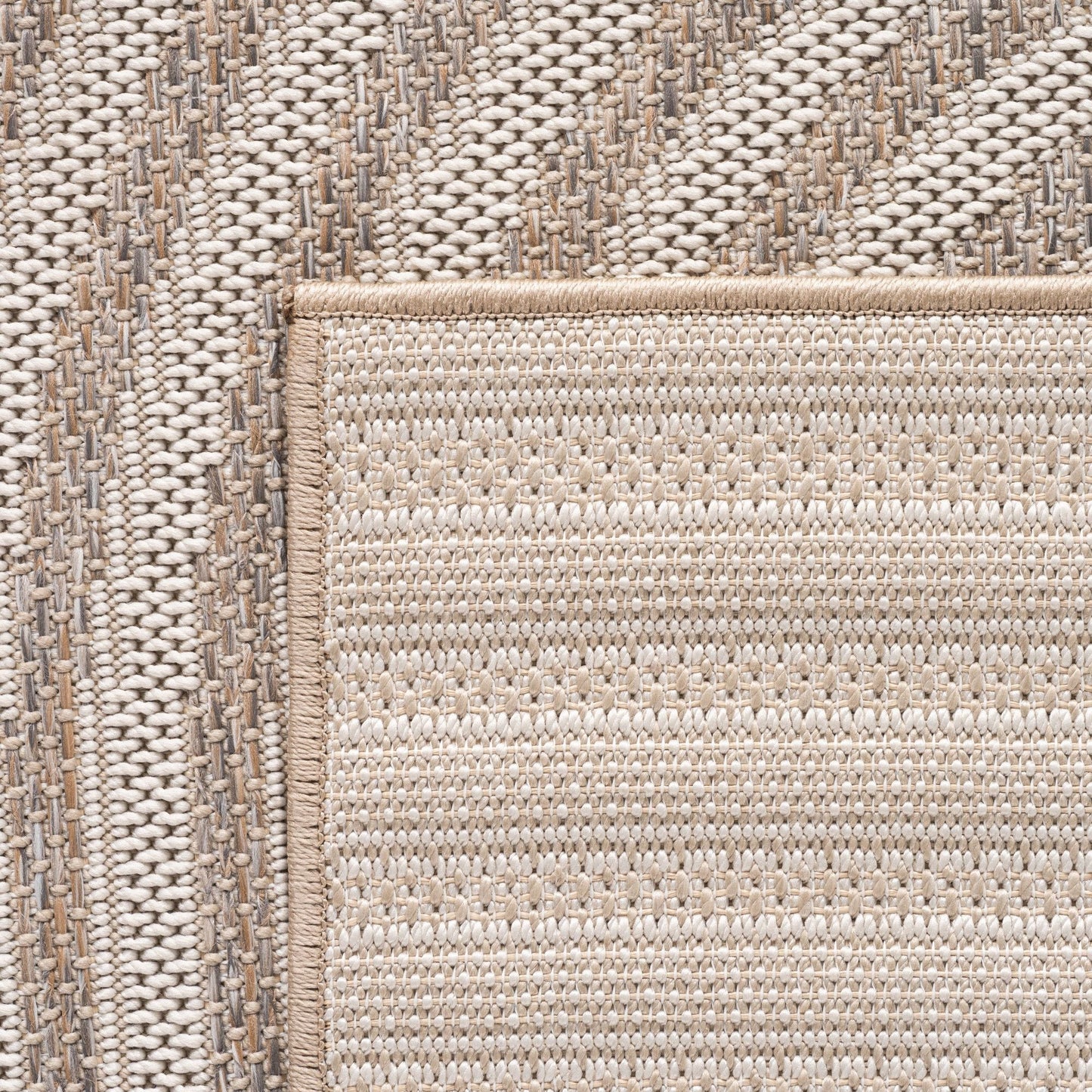 Outdoorteppiche Beige 8x25 cm Läufer, Wetterfest & UV-beständig, ideal für Küche, Balkon, Terrasse auch Wohnzimmer und Esszimmer, Skandinavisches Boho-Design, Leicht zu Reinigen