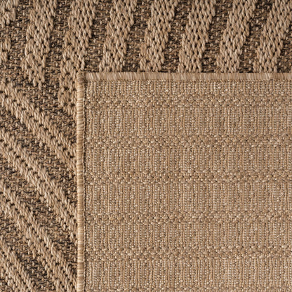 In- & Outdoorteppiche – robust, wetterfest & pflegeleicht im natürlichen Jute-Look, ideal für Wohnzimmer, Küche, Terrasse, Garten und Balkon, 8x25 cm
