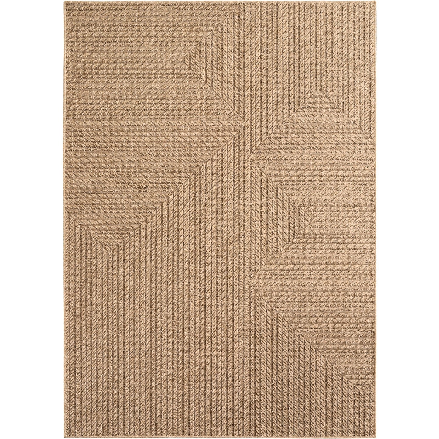 In- & Outdoorteppiche – robust, wetterfest & pflegeleicht im natürlichen Jute-Look, ideal für Wohnzimmer, Küche, Terrasse, Garten und Balkon, 8x25 cm