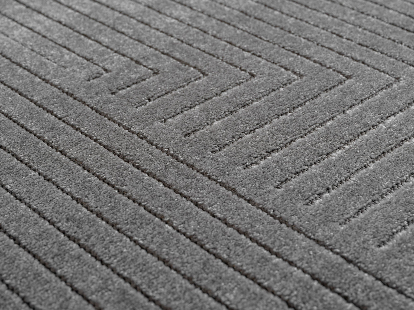 Outdoorteppiche Wohnzimmer, Schlafzimmer, Wintergarten, Kurzflor Grau, Hoch-Tief-Effekt, weich & waschbar, Outdoor geeignet, pflegeleicht, 8x25 cm