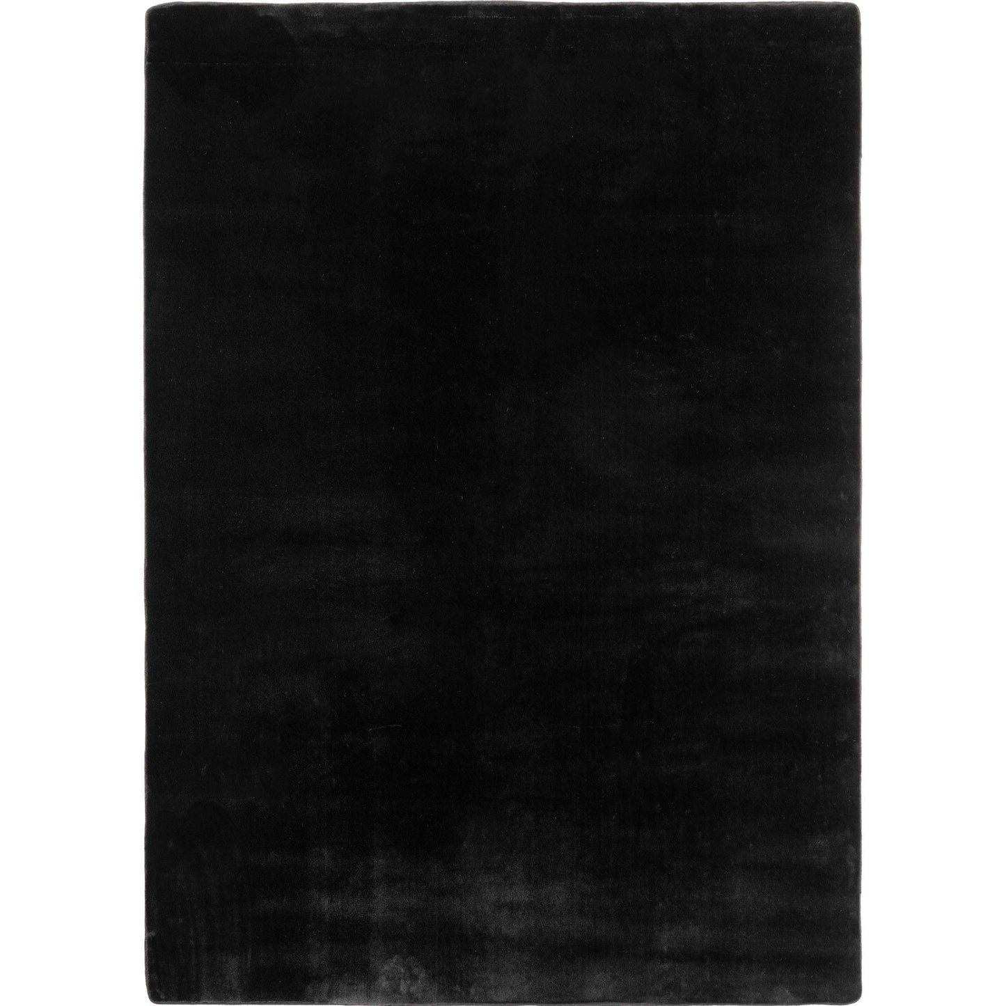 Läufer Teppich Schwarz 6x1 cm – Waschbarer Kurzflorteppicheteppiche, rutschfest & weich, modernes einfarbiges Design für Schlafzimmer, Küche & Flur