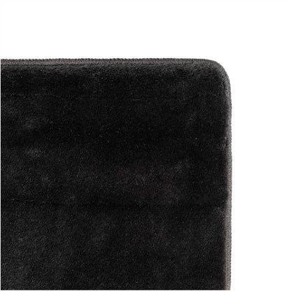 Läufer Teppich Schwarz 6x1 cm – Waschbarer Kurzflorteppicheteppiche, rutschfest & weich, modernes einfarbiges Design für Schlafzimmer, Küche & Flur