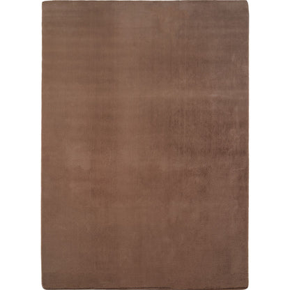 Läufer Teppich Braun 6x1 cm – Waschbarer Kurzflorteppicheteppiche, rutschfest & weich, modernes einfarbiges Design für Schlafzimmer, Küche & Flur