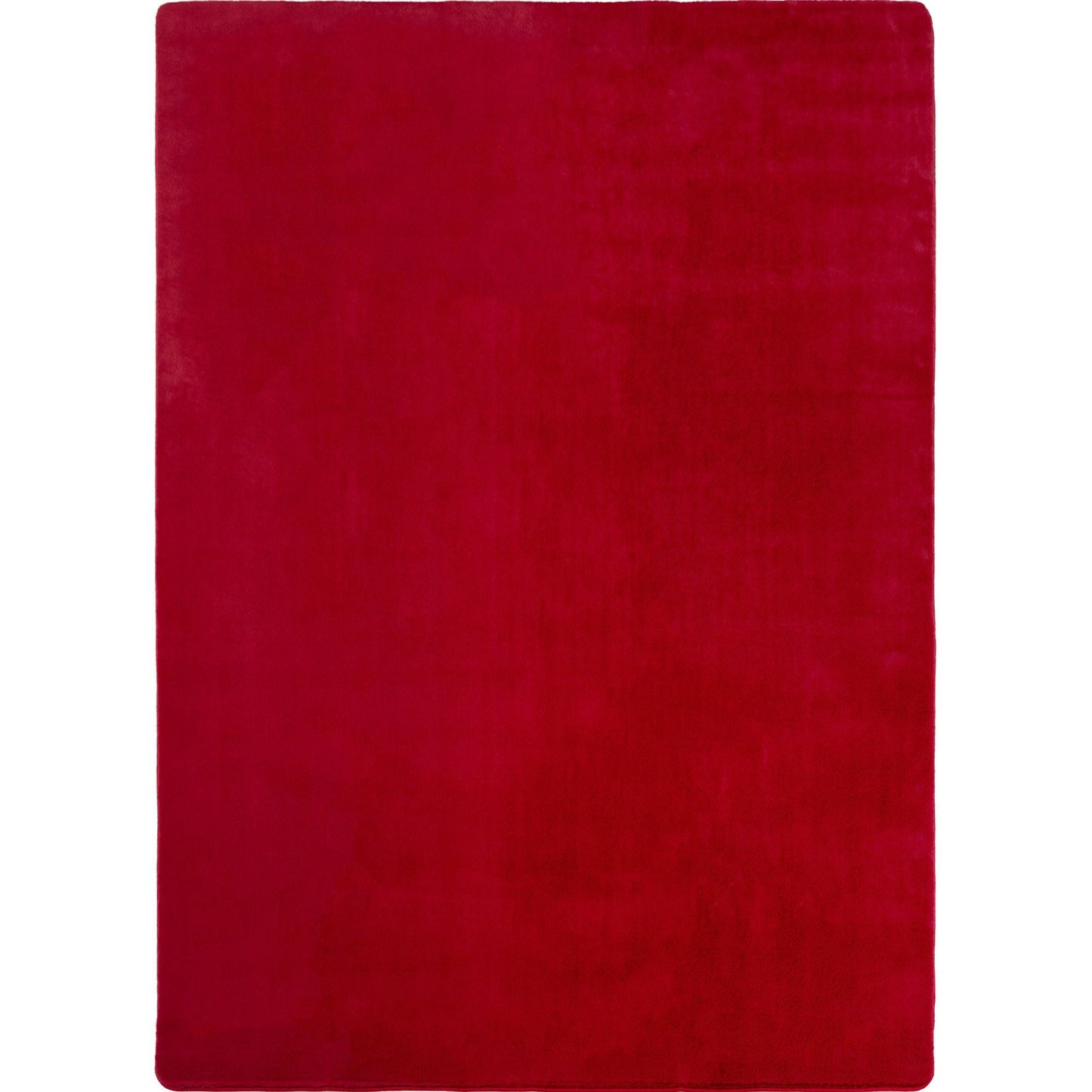 Läufer Teppich Rot 6x1 cm – Waschbarer Kurzflorteppicheteppiche, rutschfest & weich, modernes einfarbiges Design für Schlafzimmer, Küche & Flur