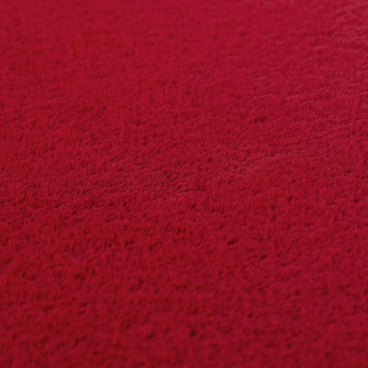 Läufer Teppich Rot 6x1 cm – Waschbarer Kurzflorteppicheteppiche, rutschfest & weich, modernes einfarbiges Design für Schlafzimmer, Küche & Flur